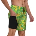 thumbnail image 2 of Balery St. Patrick's day Bañador para hombre, shorts de playa de secado rápido con entrepierna y forro de compresión-3X-Large, 2 of 6