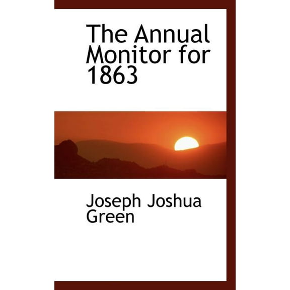 The Annual Monitor for 1863 (Paperback)