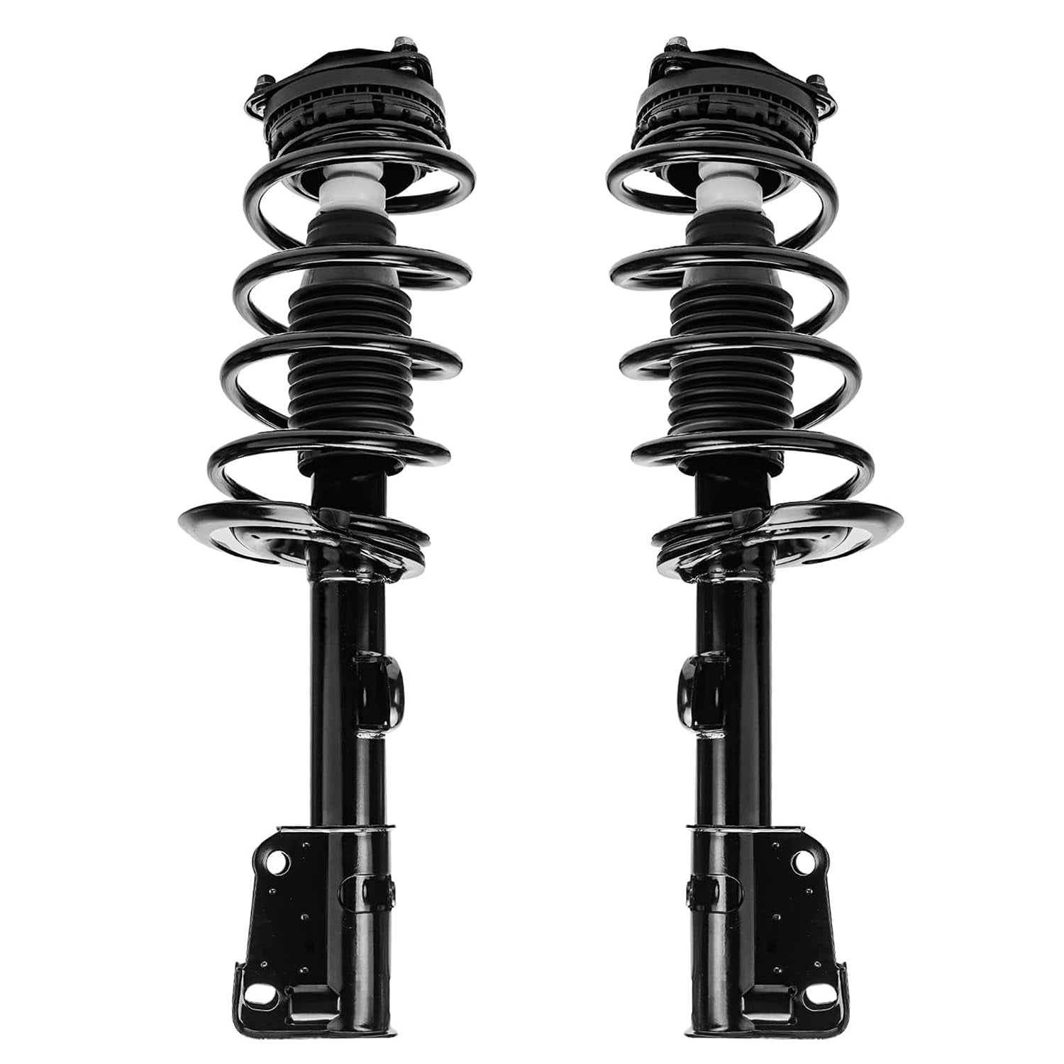 Detroit Axle - Front 12pc Suspension Kit for 2008-2010 Dodge Grand Caravan Chrysler Town & Country, 2 Ready Struts, 2 Lower Control Arms, 2 Sway Bar Links, 4 Inner and Outer Tie Rods, 2 Boots