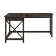thumbnail image 3 of Atlin Designs L Shaped Farmhouse Wood Desk in Dark Gray Hickory, 3 of 8