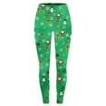 thumbnail image 5 of adviicd Christmas Leggings for Women Fashion Xmas Graphic Legging Fall Winter Casual Soft Elastic High Waist Gym Sports Yoga Pants (Green, XXL), 5 of 7