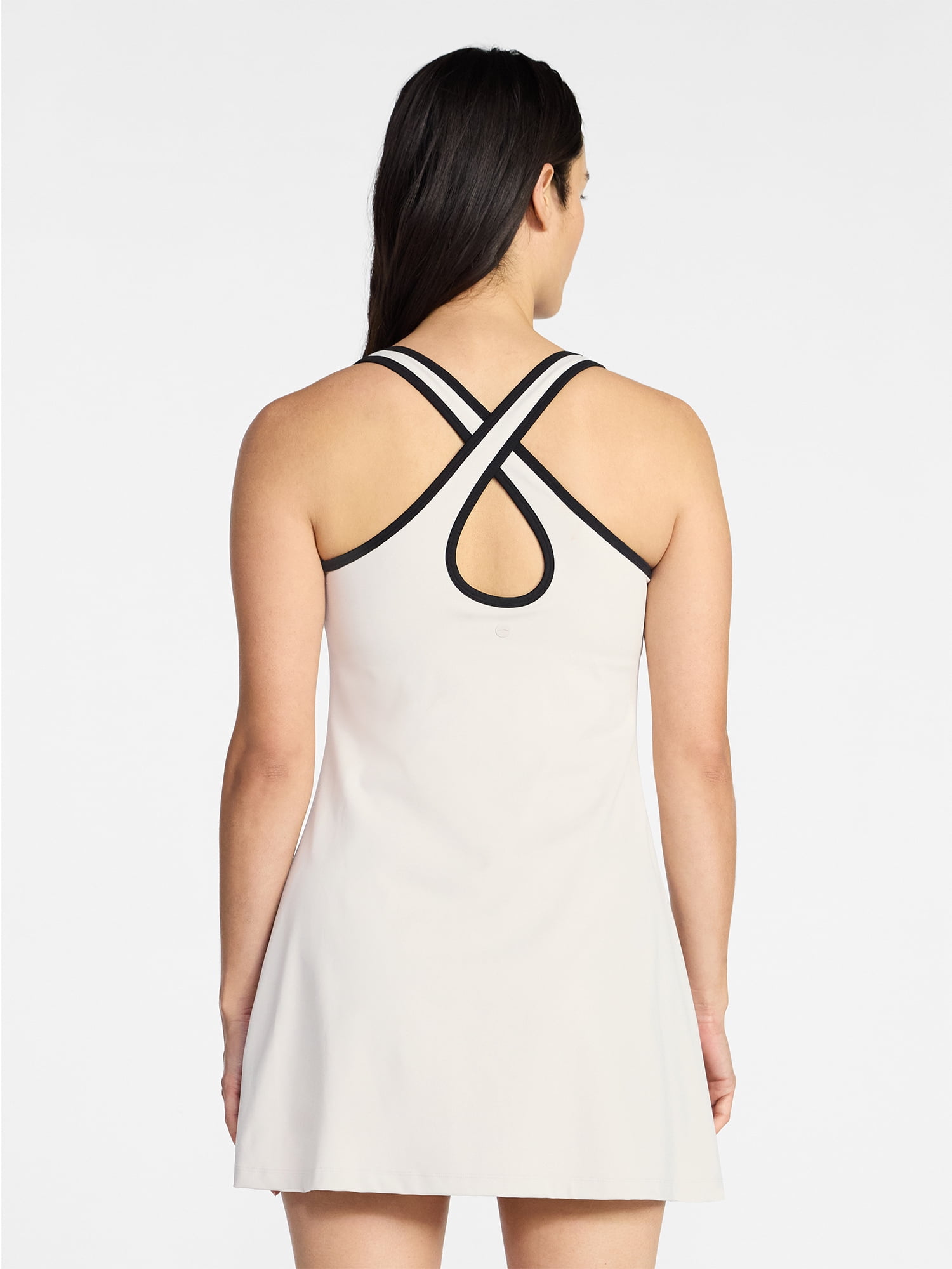 Avia Women's Criss Cross Back Piped Trim Active Dress, Sizes XS-4X