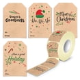 thumbnail image 1 of Etiquetas adhesivas de regalo de Navidad, 300 pegatinas autoadhesivas para decoración de fiestas de cumpleaños, bodas y vacaciones, 1 of 5