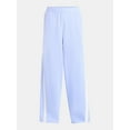 thumbnail image 5 of No Boundaries Wide Leg French Terry Pants with Side Stripes, 30'' Inseam, Women's, 5 of 5