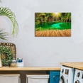 thumbnail image 2 of Lakes Waterfall Canvas Wall Art, Turquoise Lake Print, Tropical Forest Waterfall Artwork for Living Room Bedroom Bathroom Decor, Ready to Hang, 2 of 6