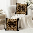 thumbnail image 3 of RKSupls Throw Pillow Covers, Brown Leopard Print Throw Pillow Case Decoration, Linen Cushion Covers for Couch Sofa Bedroom Living Room Study Holiday Home Decor,24x24in, 3 of 6