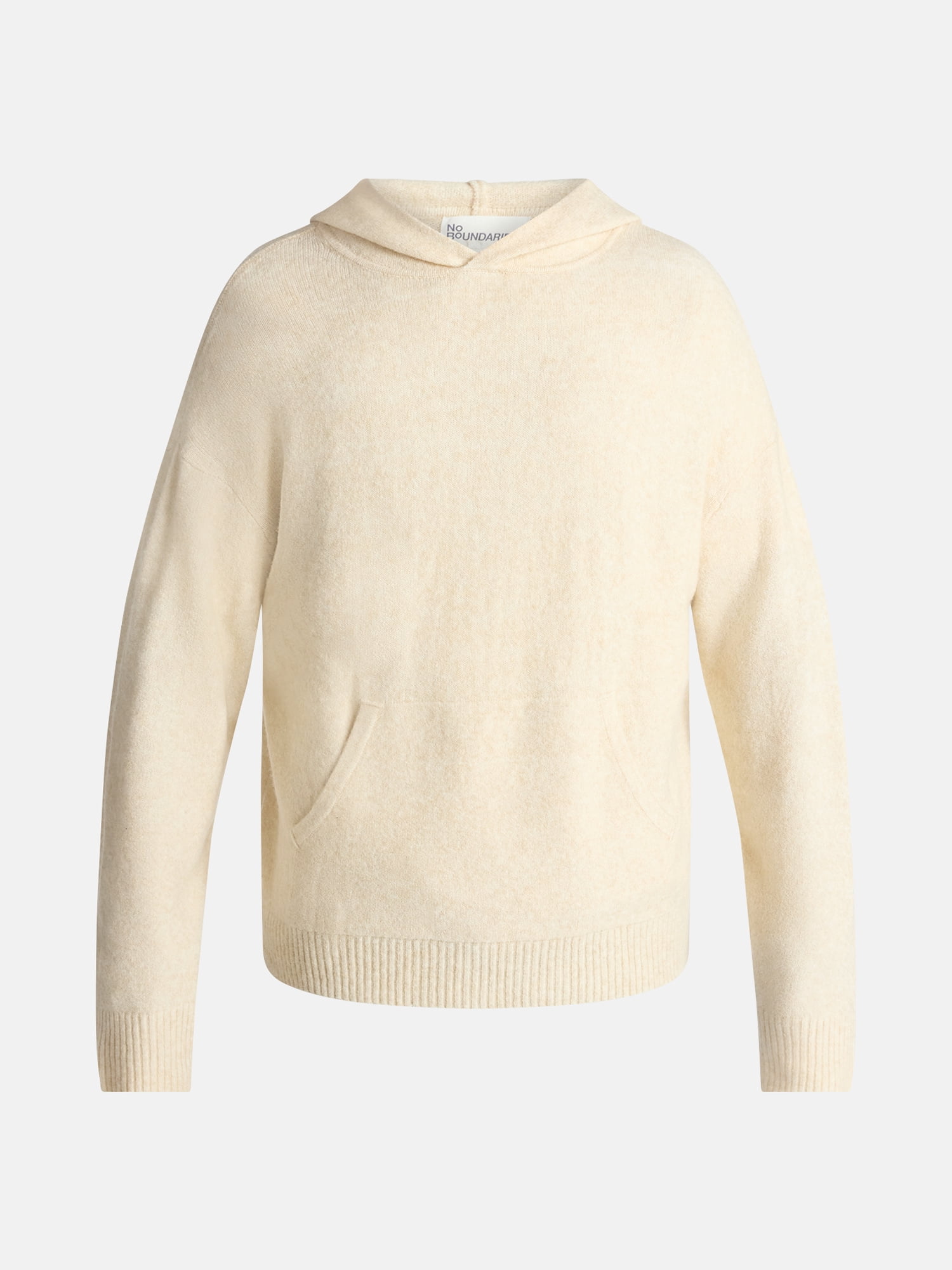 No Boundaries Brushed Hooded Sweater with Long Sleeves, Midweight, Men's & Big Men's XS-3XL