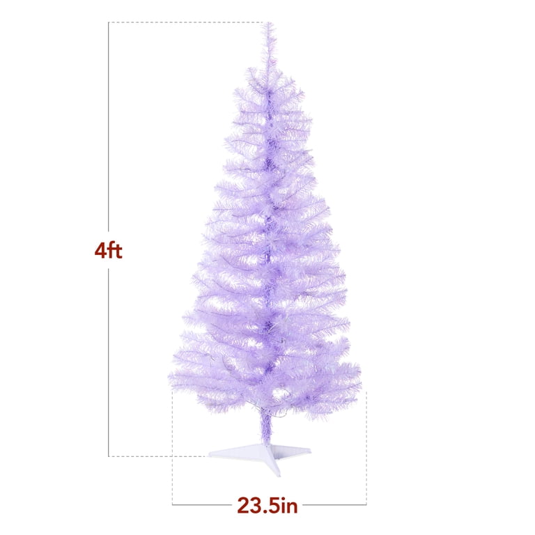 Best Choice Products 4ft Prelit Colored Christmas Tree, Artificial