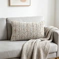 thumbnail image 2 of Throw Pillow Cover,Portable Washable Textured Decorative Cushion Cover for Living Room Bedroom Sofa Decor 13.8x19.7 Inch,White, 2 of 5