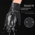 thumbnail image 3 of Guantes de exterior para hombre, otoño e invierno, para mujer, impermeables, cálidos, resistentes al viento, con pantalla táctil, resistentes al frío, para montar en invierno, 3 of 4
