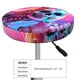 thumbnail image 4 of Balery Neon Skull With Milkshake Fundas de asiento para taburete de bar redondo de tela de terciopelo ajustables que protegen de arañazos y manchas para sillas de 14 a 17 pulgadas.-12 inch, 4 of 7