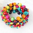 thumbnail image 5 of Colorful Exotic Wooden Beaded Bracelet, 5 of 5