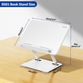 thumbnail image 3 of Soporte para libros BESIGN BS01 ajustable para tablet y portátil, color blanco, 3 of 8