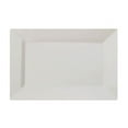 thumbnail image 2 of Exquisite 9.5 Inch. Ivory Rectangular Premium Plastic Plates - 40 Count, 2 of 2