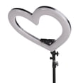 thumbnail image 1 of 19 Inch  Light With A Fixed Slot, LED Circle Lights With Phone Holder, Colorful Heart Shaped Fill Light, For Live Stream, Makeup, Video, Selfie, 1 of 8