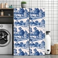 thumbnail image 3 of Peel and Stick Wallpaper Contact Paper Blue White Vintage French Country Farmhouse Temporary Nursery Statue Self Adhesive and Removable 23.6in x 118in, 3 of 8