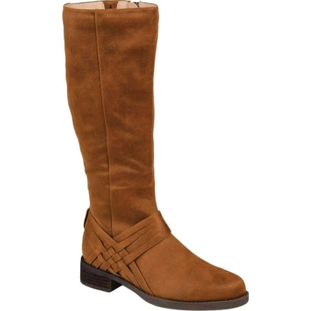 

Women s Journee Collection Meg Wide Calf Knee High Boot Cognac Faux Suede 9 M