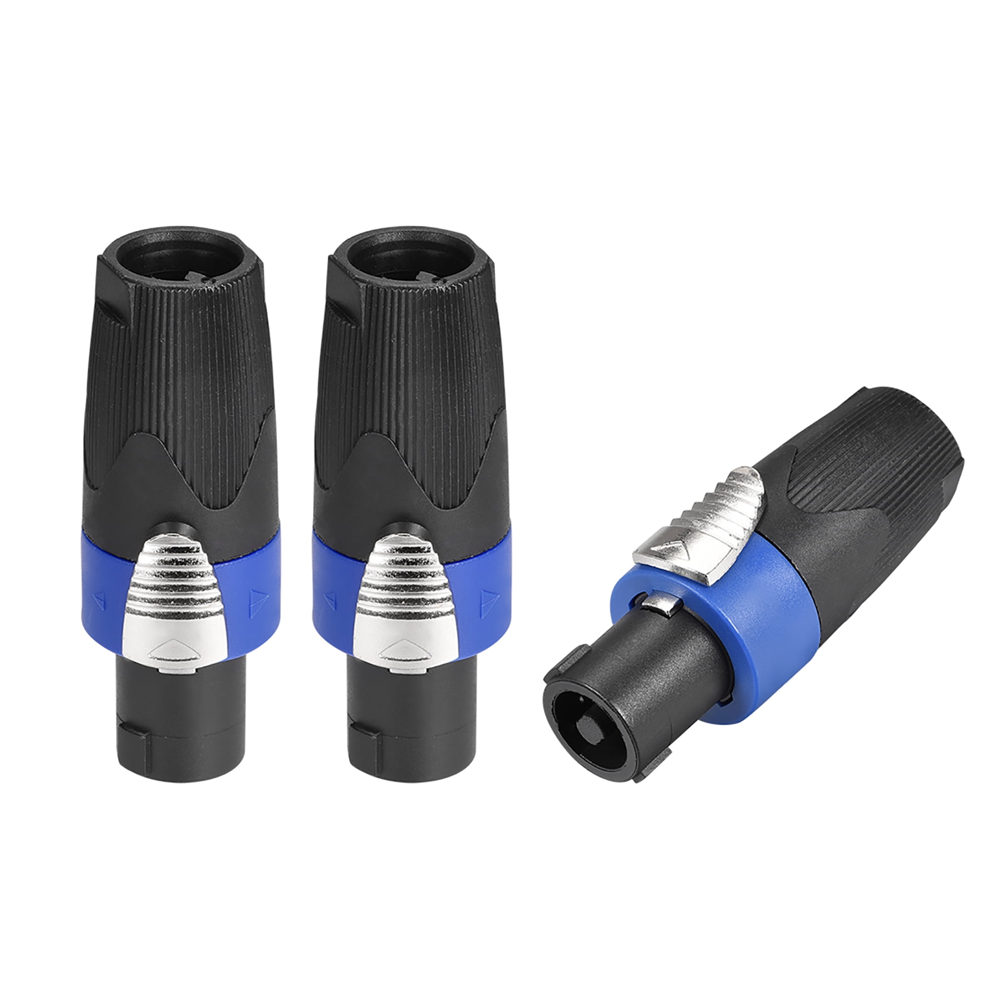 SpeakOns Speaker Female Adapter Connectors,4Pole Speaker Plug Twist