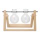 thumbnail image 2 of Florero de bulbo de terrario con soporte giratorio de madera 2 jarrones perfecl, 2 of 7
