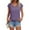 CC29-Purple, variant on Lumtrix Womens Cap Sleeve Tops V Neck T Shirts Spring Summer Casual Plus Size Beach Vacation Fashion Basics Clothes Army Green XL