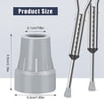 thumbnail image 3 of Crutch Tips, 7/8Inch Heavy Duty Non-Slip Rubber Cane Tips, Replacement Cane Foot Caps, Crutch Pads,6 PCS, 3 of 7