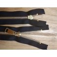 thumbnail image 4 of Leekayer 6 cremalleras de metal #5 de 8 pulgadas con extremo cerrado, 20 cm, dientes dorados, cremallera negra para coser jeans, bolsa, bolsillo, chaqueta, abrigos, manualidades, cremallera de 8 pulga, 4 of 5