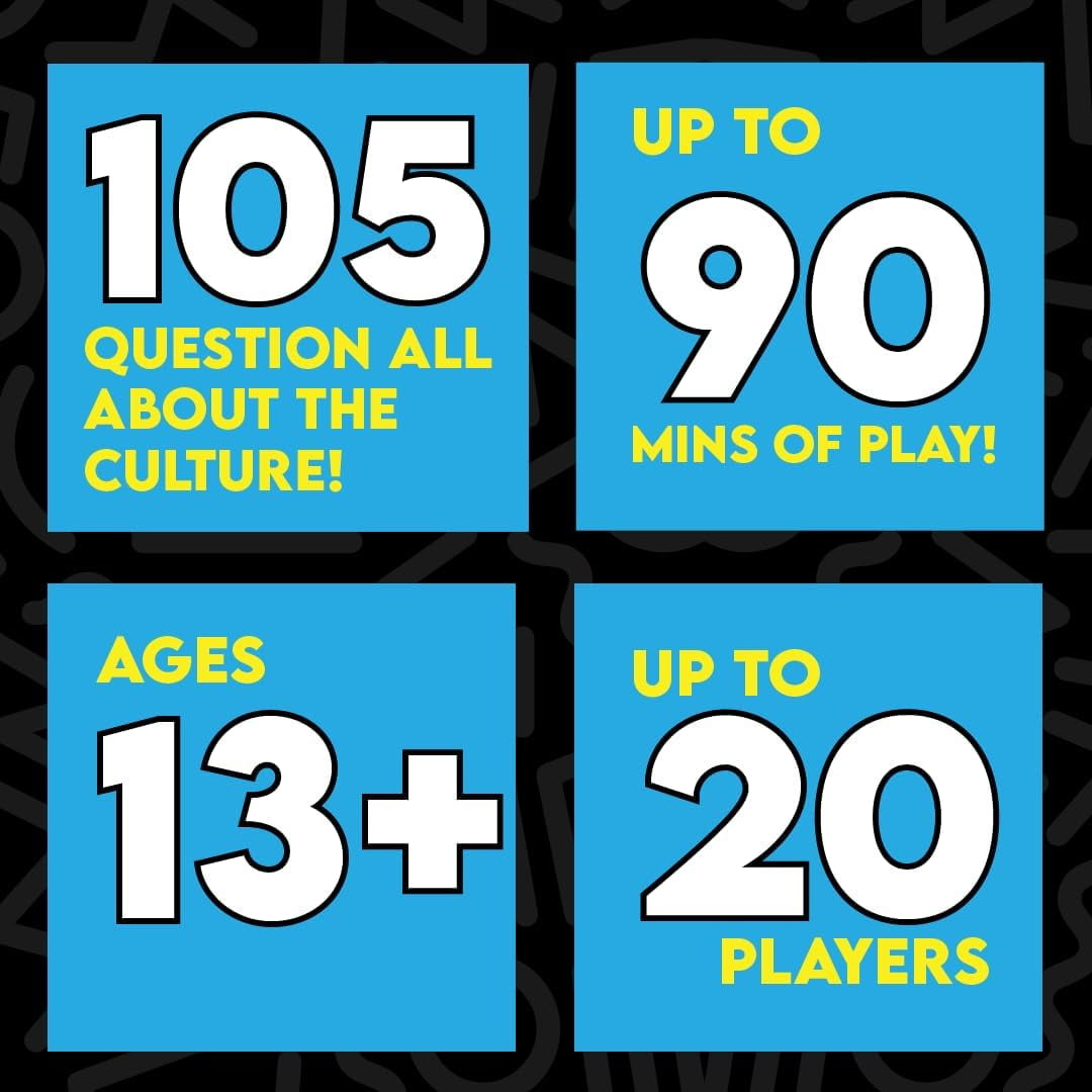 Urban Trivia Game 2nd Edition - Card Game for The Culture! Fun Trivia on Black TV, Movies, Music, Sports, & Growing Up Black! Great Trivia for Adult Game Nights and Family