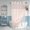 Pink, variant on Long No Hook Slub Textured Shower Curtain with Snap-in PEVA Liner Set - 71" x 80"(78"), Hotel Style with See Through Top Window, Fabric Curtain & Waterproof Liner, White, 71x80