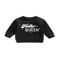 thumbnail image 1 of Sweatshirts d'Halloween pour Bébés Filles Garçons Imprimé Lettre Col Rond Manches Longues Pulls Automne Hiver Hauts Décontractés, 1 of 6