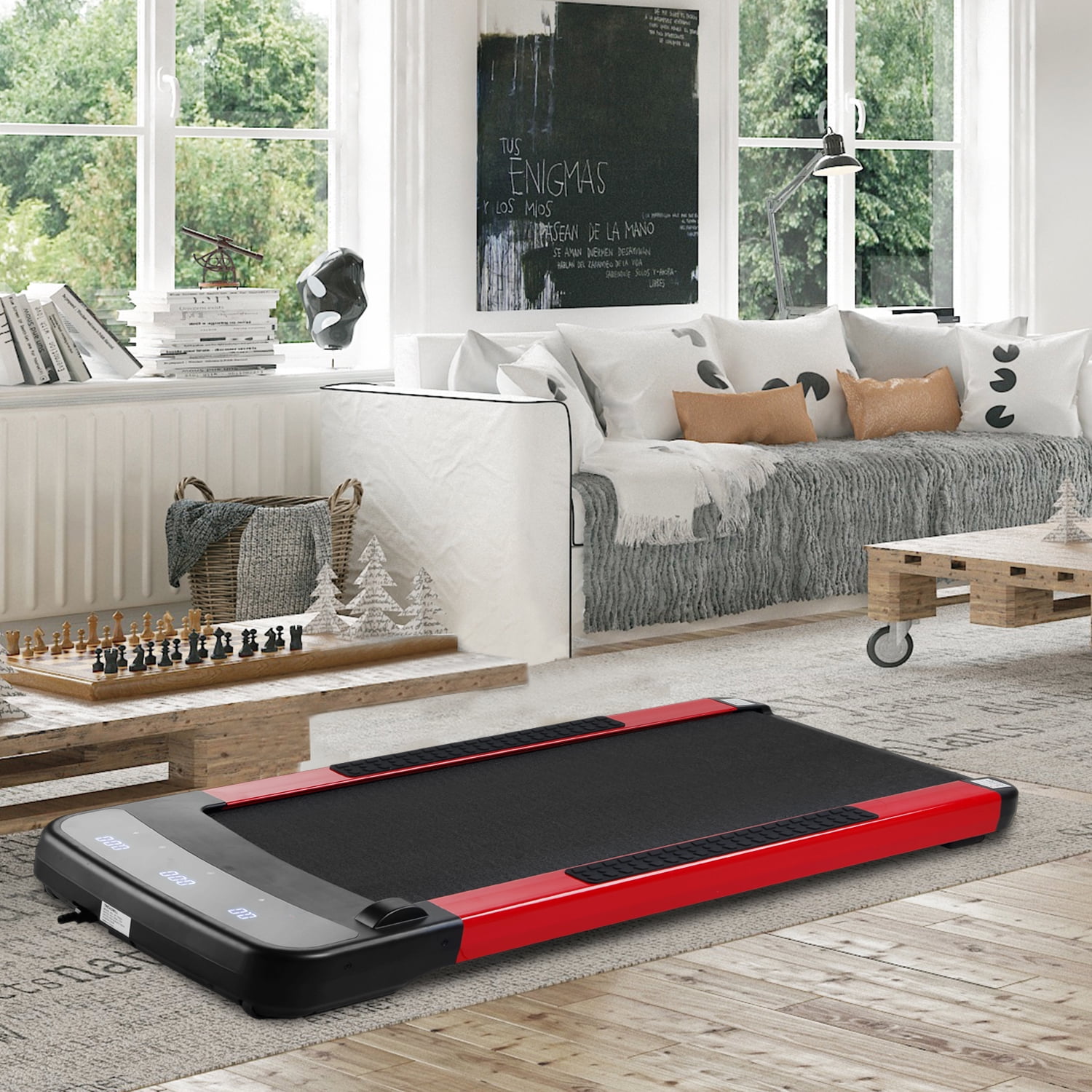 Ainfox Treadmill Electric Motorized Walking Jogging Machine with Shock