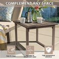 thumbnail image 2 of Outdoor Wicker Rattan Side End Tables for Patio, All Weather Small Square Patio Rattan Coffee Table, Outside Table for Porch Balcony Lawn Garden Bistro,, 2 of 6
