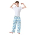 thumbnail image 3 of Daisy Cyan Pajama Pants Soft Lightweight Lounge Pants Bottoms Sleep Pants Warm Comfy, 3 of 9