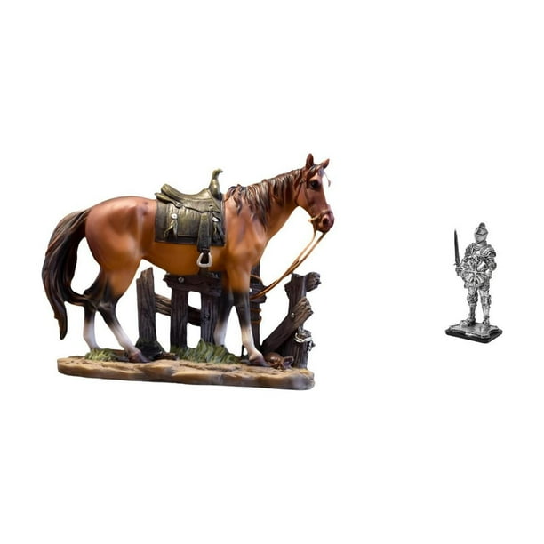 Figura de caballo,Figura coleccionable de caballo en miniatura,Figura de escritorio,Estatua de caballero,artesanía artística,coleccionable,escritorio,oficina,Figura decorativa,pieza de
