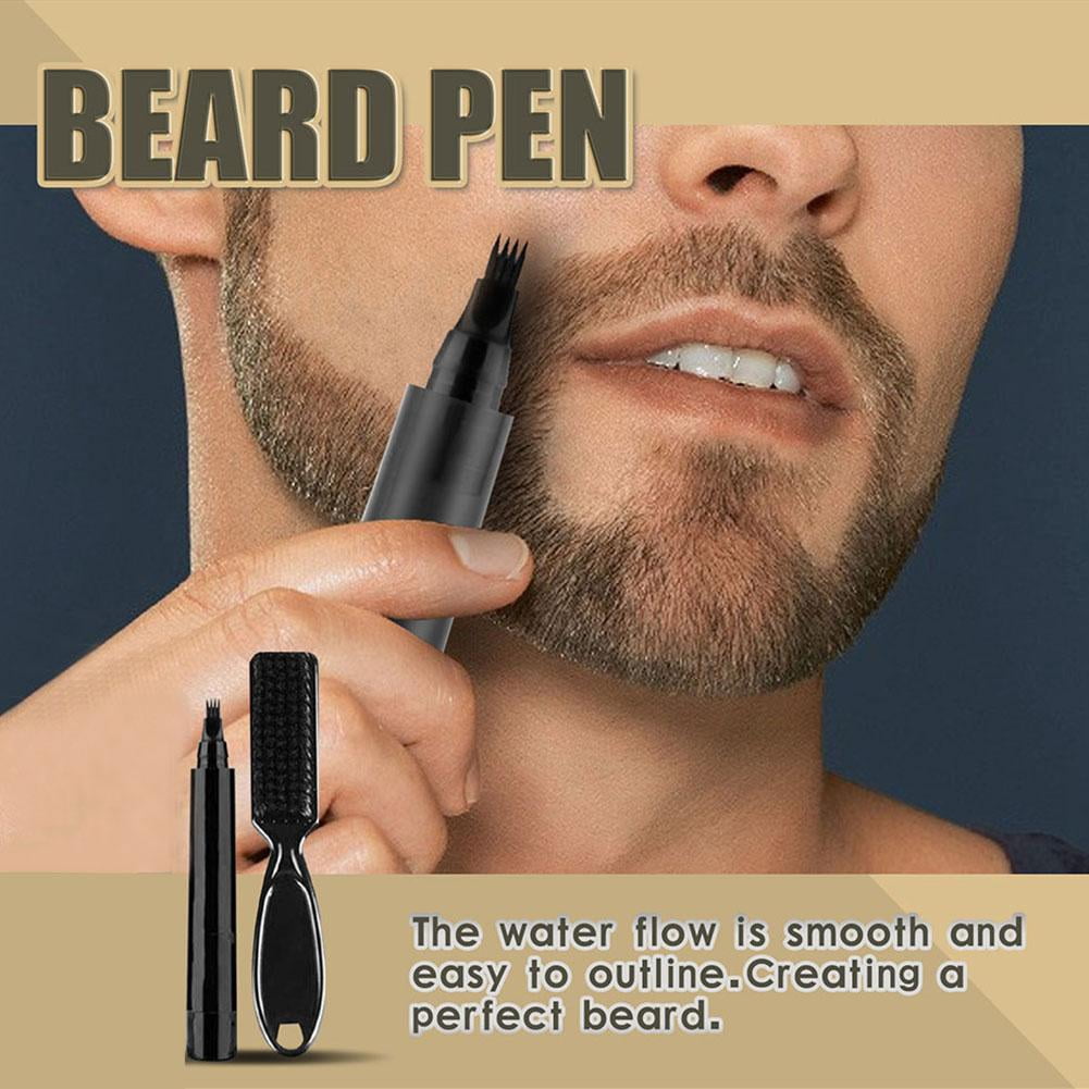 Stylo à Barbe étanche + Crayon De Remplissage + Brosse - Kit Rehausseur De Barbe - Neuf D'origine - Fabriqué En Chine