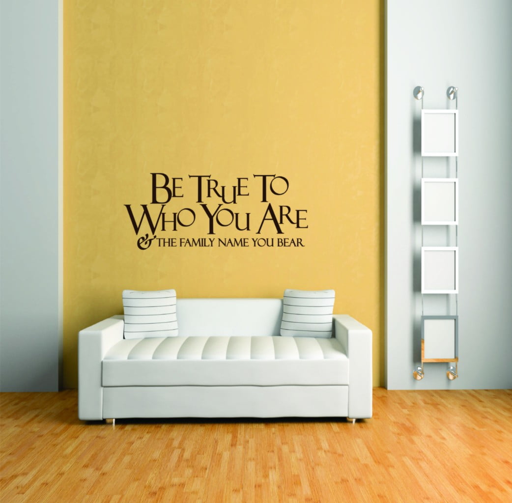 Do It Yourself Wall Decal Sticker Be True To Who You Are Living Room 14