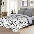 thumbnail image 5 of Dalmatian Print Throw Blanket 60x50 inch, Black and White Dalmatian Spot Dots Lightweight Cozy Plush Warm Blankets for Bedroom Living Rooms Sofa Beds Office, 5 of 6