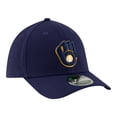 thumbnail image 3 of Men's New Era  Navy Milwaukee Brewers Player Replica 39THIRTY M-Crown Flex Hat, 3 of 5