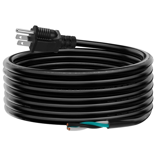 Cable de alimentación LAKCZIO de 10 pies, 14 AWG, 3 clavijas, repuesto, 15 A, 125 V