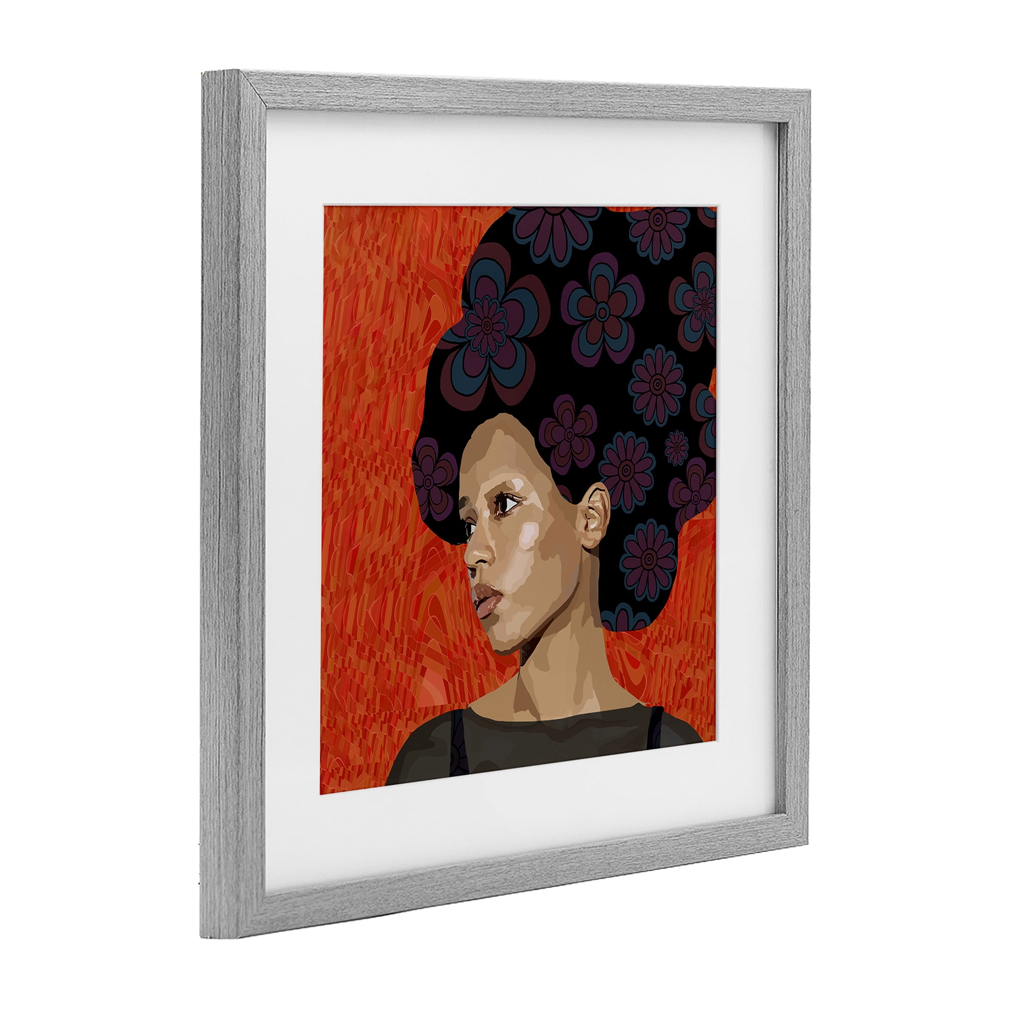 Stupell Industries Portrait Of A Dreamer Gray Framed Print Under Glass, design by Lynnda Rakos