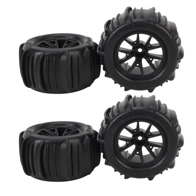 Neumáticos de coche RC ANGGREK 4PCS 1/16 Amortiguación Fuerte Buje Hexagonal de 12 Mm