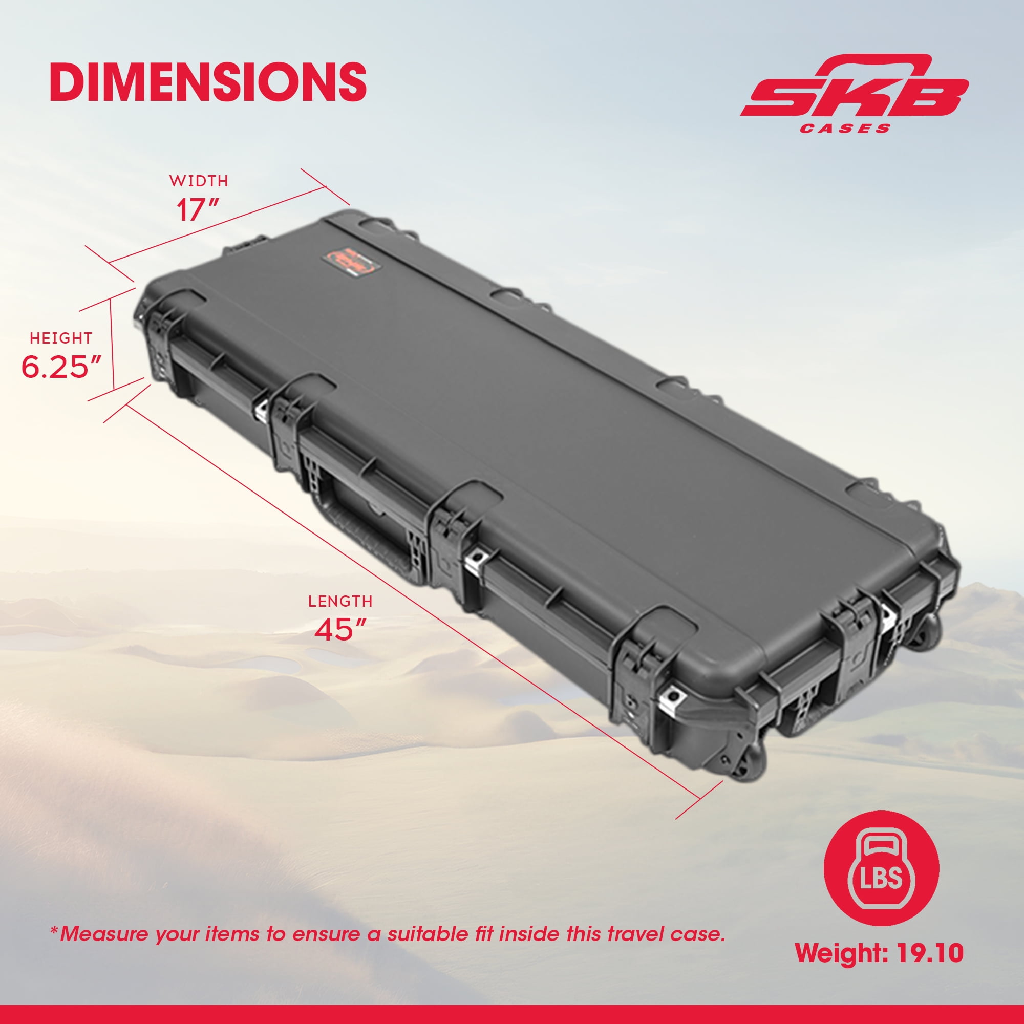 SKB Cases 3I-4214-56 Electric Guitar Flight Case With Wheels & Latches New