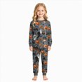 thumbnail image 2 of Futezty Girls Boys Halloween Pajamas Pumpkin Print Pjs Kids Ghost Sleepwear Clothes Sets Cute Graphic Holiday Sleepwear 2T-9T, 2 of 7