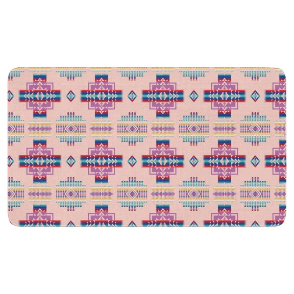 Vintage Purple Boho Geometry Doormat,Non-Slip Absorbent Welcome Mat Decorations Switch Rug for Indoor Outdoor Home