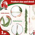 thumbnail image 4 of Guvpev 2Pcs Artificial Norfolk Pine Christmas Garlands - 9FT Realistic Green Faux Greenery Garland for Holiday, Mantel, Table Centerpiece, Window, Wall, Stairs, Indoor Outdoor Christmas Decortions, 4 of 7