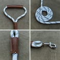 thumbnail image 7 of Heavy Duty Nylon Rope Dog Leashes with With comfortable and durable leather handles, handmade dog leash using strong Nylon rope for Small Medium and Large Dogs, 7 of 7