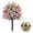Pink, variant on Artificial Flowers Outdoor Fake Plants,UV Resistant Faux Silk Flowers Faux Plants for Decoration,Artificial Flower with Leaves for Spring Summer Garden Window Box Porch Table Vase Decor
