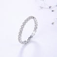 thumbnail image 5 of Eternity Wedding Band Ring for Women Cz Sterling Silver Ginger Lyne Collection, 5 of 10