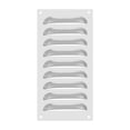 thumbnail image 1 of Cubierta de ventilación de acero inoxidable 304 de 4 x 8 pulgadas de Uxcell, rejilla de aire, parrilla con louver HVAC, tono plateado, 1 of 7