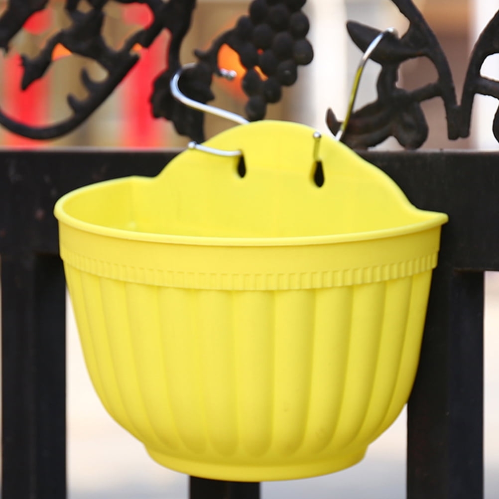 Raindrops Hanging Planter Set of 1, Assorted Color Plastic Flower Pot for Garden, Indoor Outdoor, 11.8 x 5.5 x 4.9 inches