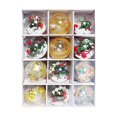 thumbnail image 1 of 12 adornos navideños con forma de bola para árbol de Navidad, colgantes con diseño de escena Conjunto C, 1 of 9